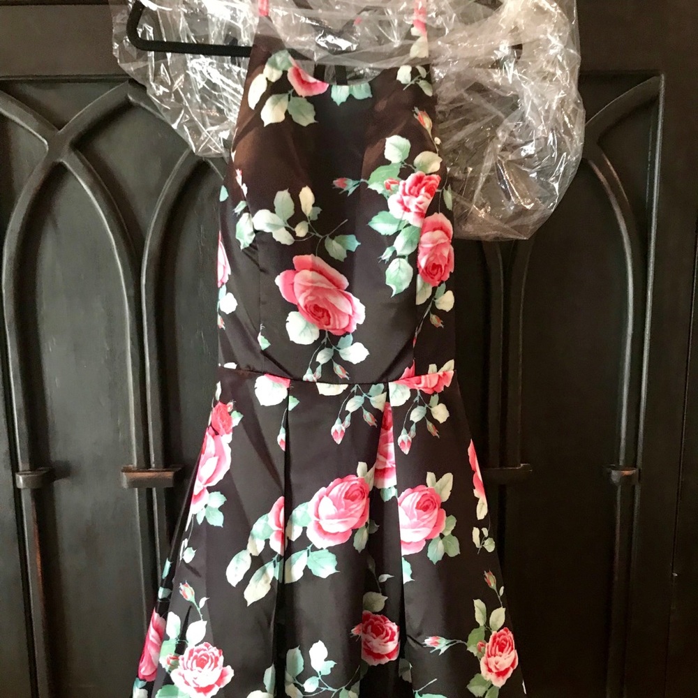Brand new floral homecoming or cocktail dress